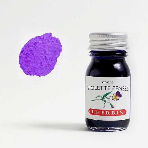 JACQUES HERBIN Fountain Pen Ink 10ml Violette Pensee (Pensive Violet)