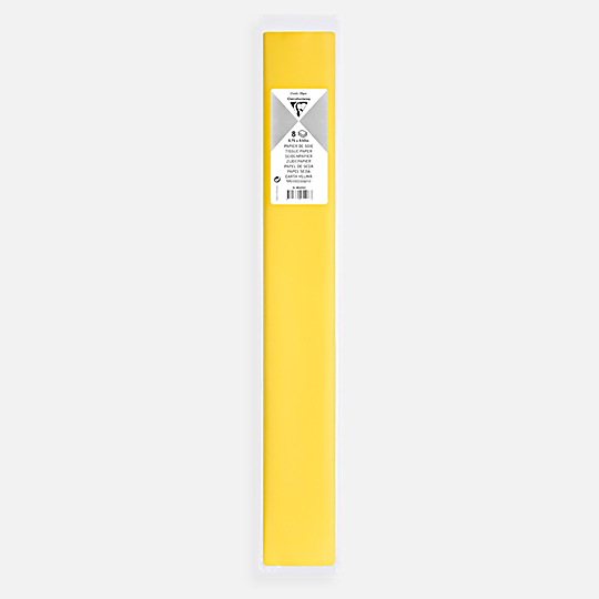 CLAIREFONTAINE Tissue Paper 18gsm 50cm x 75cm x 8 Lemon Yellow