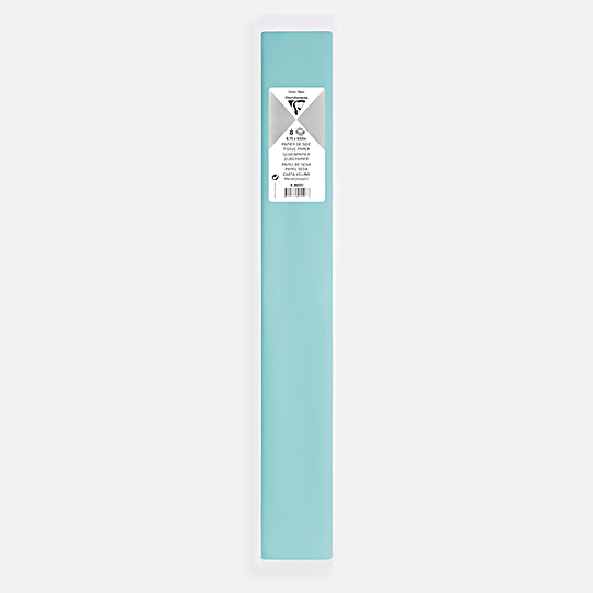 CLAIREFONTAINE Tissue Paper 18gsm 50cm x 75cm x 8 Sky Blue