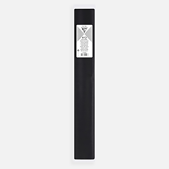 CLAIREFONTAINE Tissue Paper 18gsm 50cm x 75cm x 8 Black
