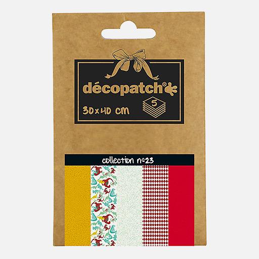 DECOPATCH Decoupage Paper 30cm x 40cm x 5 Collection 23