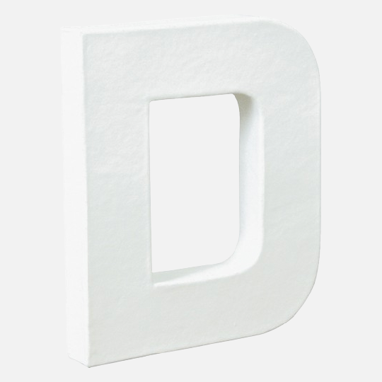 DECOPATCH Paper Mache Letter D