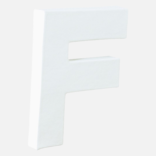 DECOPATCH Paper Mache Letter F