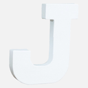 DECOPATCH Paper Mache Letter J