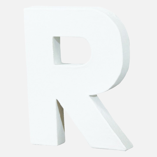 DECOPATCH Paper Mache Letter R