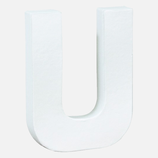DECOPATCH Paper Mache Letter U