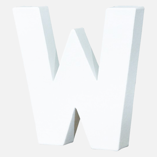 DECOPATCH Paper Mache Letter W