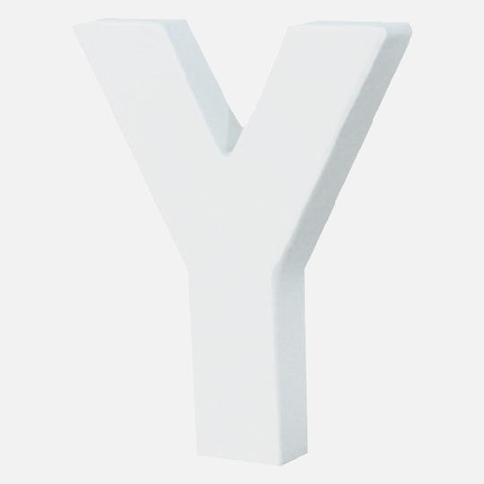 DECOPATCH Paper Mache Letter Y