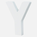 DECOPATCH Paper Mache Letter Y