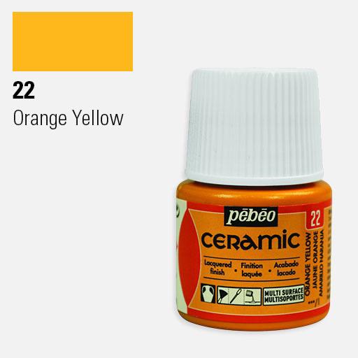 PEBEO Ceramic Paint 45ml Orange Yellow