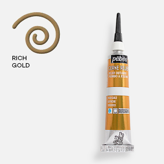 PEBEO Cerne Relief Outliner 20ml Rich Gold