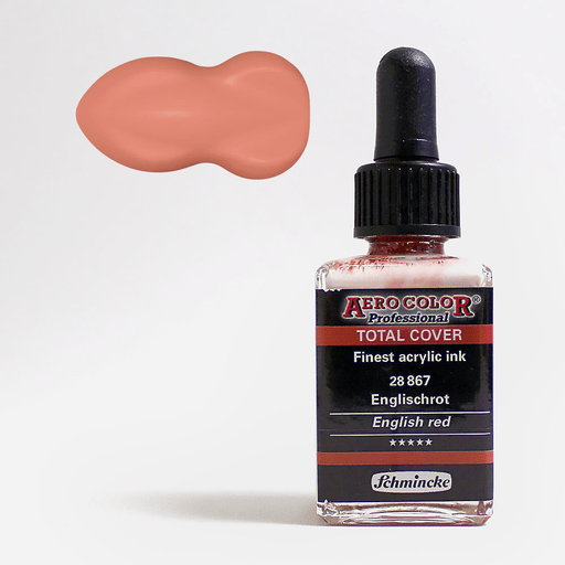 SCHMINCKE Aero Color Acrylic Ink 28ml English Red (Opaque)