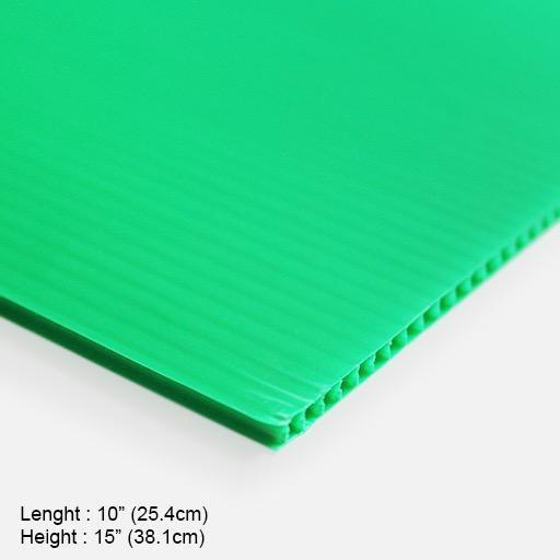 OVJ Plastic Corrugated Board 10” x 15” Green