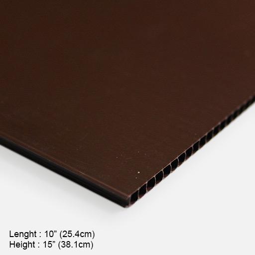OVJ Plastic Corrugated Board 10” x 15” Brown