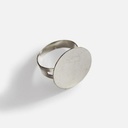 RAYHER Ring Base w/ Plate 20mm Platinum