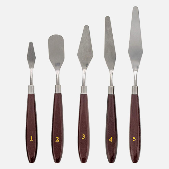 OVJ Stainless Steel Palette Knife Set x 5