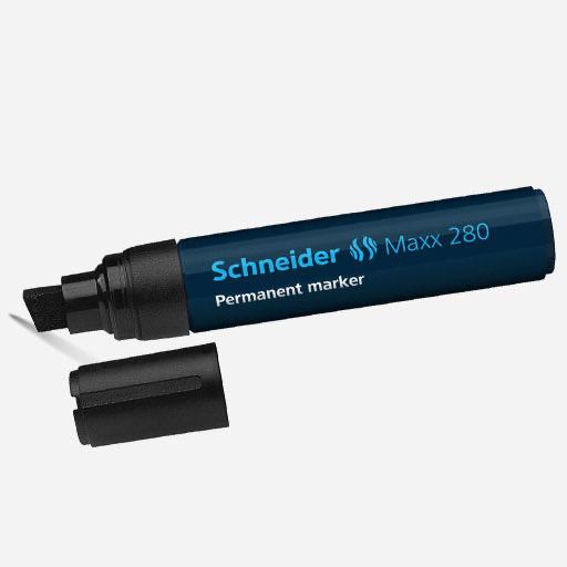 SCHNEIDER Maxx 280 Permanent Marker Chisel Tip Black