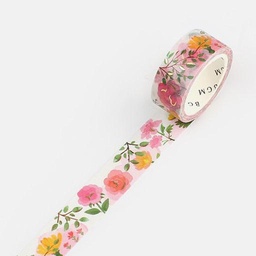 [BGM BM-LGCA060] BGM Foil Washi Tape 15mm Garden Rose