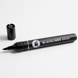 [MOLOTOW 703212] MOLOTOW Permanent Blackliner Brush Marker