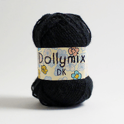 [KING COLE 048] KING COLE Dolly Mix Acrylic Yarn 25g Black