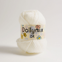 [KING COLE 001] KING COLE Dolly Mix Acrylic Yarn 25g White