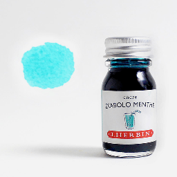 [JACQUES HERBIN 11533T] JACQUES HERBIN Fountain Pen Ink 10ml Diabolo Menthe (Peppermint Soda Green)