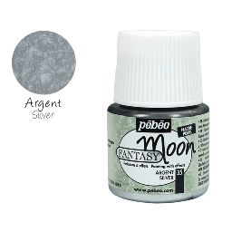 [PEBEO 167035] PEBEO Fantasy Moon Marble Paint 45ml 35 Silver