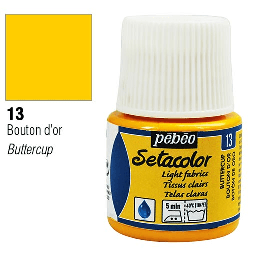 [PEBEO 329013] PEBEO Setacolor Light Fabrics 45ml 13 Butter Cup