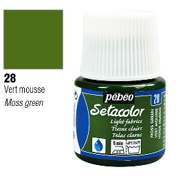 [PEBEO 329028] PEBEO Setacolor Light Fabrics 45ml 28 Moss Green