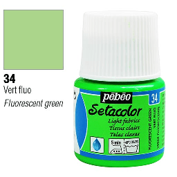 [PEBEO 329034] PEBEO Setacolor Light Fabrics 45ml 34 Fluorescent Green