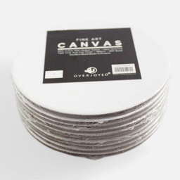 [OVJ A9012] OVJ Cotton Canvas Board 280gsm Circle 12” Bulk Pack x 10