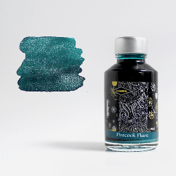 [DIAMINE 700987831771] DIAMINE Shimmering Fountain Pen Ink 50ml Peacock Flare