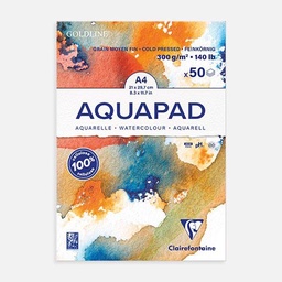 [CLAIREFONTAINE 975721] CLAIREFONTAINE Aquapad Watercolor Paper Pad 300gsm A4 x 50
