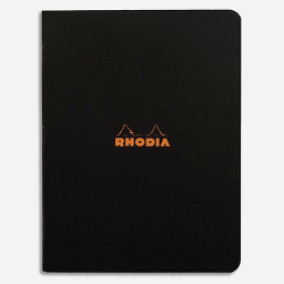[RHODIA 119169] RHODIA Classic Stapled Lined Notebook 80gsm A4 x 24 Black