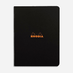 [RHODIA 119189] RHODIA Classic Lined Stapled Notebook 80gsm A5 x 48 Black