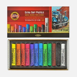 [KOH-I-NOOR 8552012001KZ] KOH-I-NOOR Toison D'or Extra Soft Pastel Set x 12