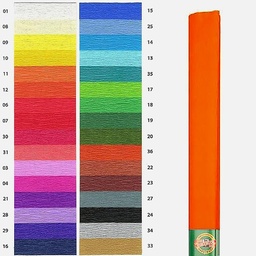 [KOH-I-NOOR 9755012001PM] KOH-I-NOOR Crepe Paper 50cm x 200cm 12 Dark Orange