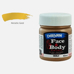 [DERIVAN 1FP4MGO] DERIVAN Face & Body Paint 40ml Gold