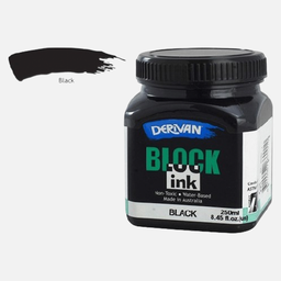 [DERIVAN 1B2BK] DERIVAN Block Ink 250ml Black