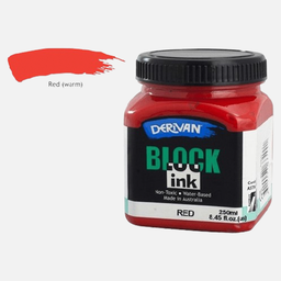 [DERIVAN 1B2R] DERIVAN Block Ink 250ml Warm Red