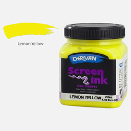 [DERIVAN 1SI2BKLY] DERIVAN Fabric Screen Ink 250ml Lemon Yellow