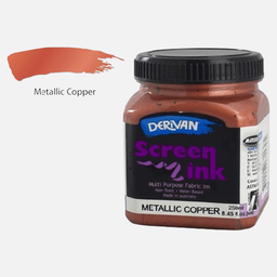 [DERIVAN 1SI2MCP] DERIVAN Fabric Screen Ink 250ml Metallic Copper