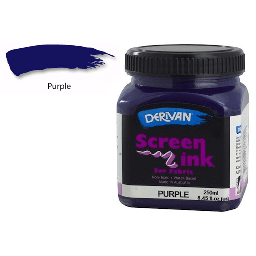 [DERIVAN 1SI2P] DERIVAN Fabric Screen Ink 250ml Purple