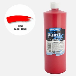 [DERIVAN 1S1LR] DERIVAN Students' Acrylic Paint 1000ml Cool Red (Cadmium Red Hue)