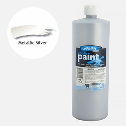 [DERIVAN 1S1LSI] DERIVAN Students' Acrylic Paint 1000ml Metallic Silver