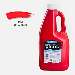 [DERIVAN 1SE2LR] DERIVAN Students' Acrylic Paint 2000ml Cool Red (Cadmium Red Hue)