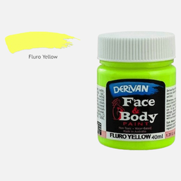 [DERIVAN 1FP4FY] DERIVAN Face & Body Paint 40ml Fluorescent Yellow
