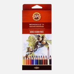 [KOH-I-NOOR 3718024001KS] KOH-I-NOOR Mondeluz Watercolor Pencil Set x 24