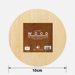 [OVJ P60004] OVJ Basswood Plywood Circle 5mm x 10cm Pack x 10