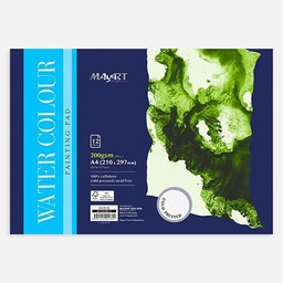 [MAYART MA00181] MAYART Watercolor Paper Pad 200gsm Cold Press A3 x 12